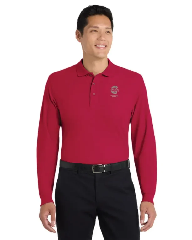 Port Authority® Silk Touch™ Long Sleeve Polo